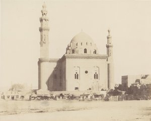 Le Kaire, Sultan Haçan le Tombeau Camii, 1851-52, 1853-54 basılmış. by Félix Teynard