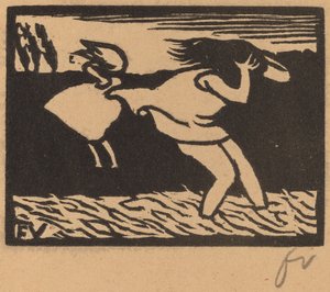 Fırtınaya Yakalananlar, 1893. by Félix Vallotton