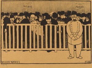 İkinci Ofis Gişe, 1893. by Félix Vallotton