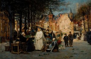 İlk Komünyon, 1894. by Flora Macdonald Reid