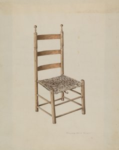 Merdiven Sırtlı Sandalye by Florence Grant Brown
