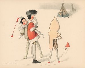 Golliwoggs Kutup Maceraları için İllüstrasyon by Florence K. Upton