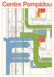 Centre Pompidou, 2023 (dijital) by Florent Bodart