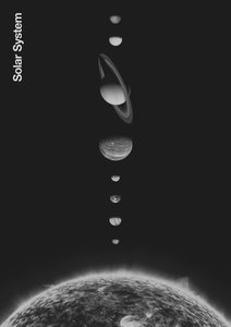 Güneş Sistemi - Minimal, 2023 (dijital) by Florent Bodart