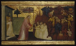Aziz Lawrence Ruhları Araftan Kurtarır by Florentine Lorenzo di Niccolò Italian