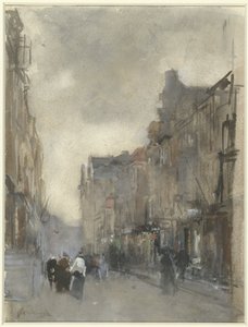 Lahey'de sokak görünümü by Floris Arntzenius (signed by artist)
