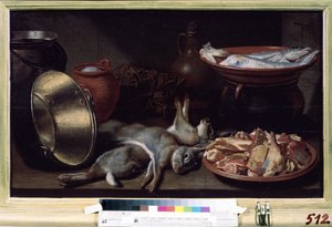 Hares ile natürmort. Floris van Schooten