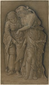 Holofernes Başkanı ile Judith by Follower of Andrea Mantegna