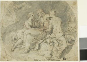 Lût ve Kızları by Follower of Charles Le Brun