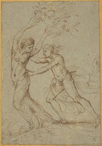 Apollon ve Defne by Follower of Giulio Romano