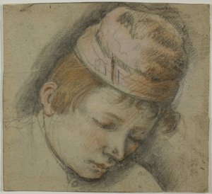 Pembe Şapkalı Gençlik Başkanı by Follower of Jacopo Bassano