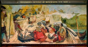 Bradshaw'ın Manchester Savunması MS 1642 by Ford Madox Brown