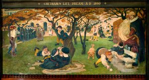 Chetham'ın Yaşam Rüyası AD 1640 by Ford Madox Brown