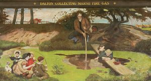 Dalton Bataklık Yangın Gazını Topluyor by Ford Madox Brown