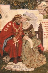 King Renes Balayı (kağıt üzerinde wc) by Ford Madox Brown