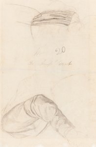 İki Perdelik Çalışması [verso] by Ford Madox Brown
