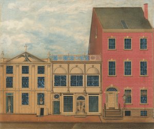 Duncan Phyfe Mağazası ve Deposu, 168-172 Fulton Street, New York City, yaklaşık. 1816. by Formerly attributed to John Rubens Smith