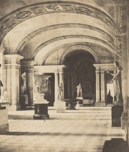 Caryatides Salonu, Louvre, c. 1851. by Fortuné Joseph Petiot Groffier