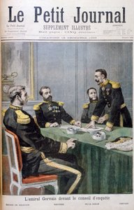 Amiral Gervais, soruşturma kurulunun önünde, 1895 by Fortuné Méaulle