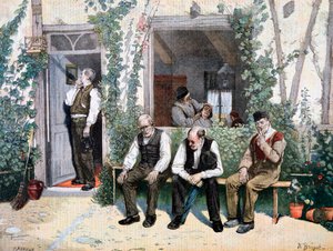 Berberlerde, 1895 by Fortuné Méaulle