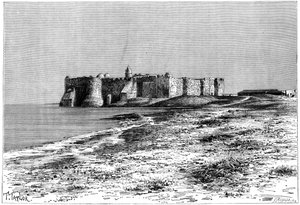 Djerba Adası, Hunt Suk yakınlarındaki Kale, Tunus, c1890 by Fortuné Méaulle