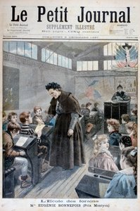 Mademoiselle Eugenie Bonnefois, panayır işçilerinin çocukları için bir okulun kurucusu, 1897 by Fortuné Méaulle