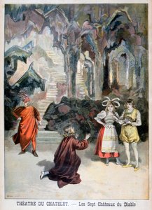 Şeytanın Yedi Kalesinin Performansı, Theatre du Chatelet, Paris, 1896 by Fortuné Méaulle