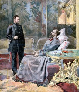 Çareviç Nicholas ve babası Rusya Çarı III. Aleksandr, 1894