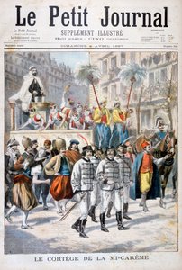 Oruç ortası festivalinin alayı, 1897 by Fortuné Méaulle