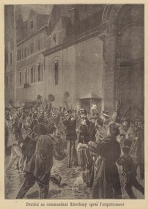 Binbaşı Esterhazy beraat ettikten sonra alkışlandı by Fortune Louis Meaulle