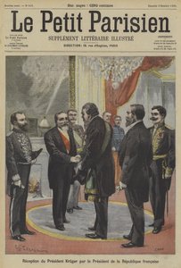 Fransa Cumhurbaşkanı Emile Loubet, Transvaal eski Başkanı Paul Kruger
