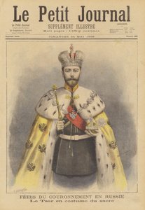 Rusya Çarı II. Nicholas taç giyme cübbesiyle