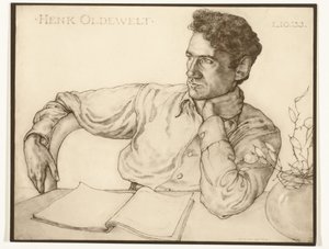 Henk Oldewelt'in Han van der Kop tarafından çekilmiş bir portresinin fotoğraf reprodüksiyonu Henk Oldewelt 1.10.'33 (nesne üzerindeki başlık) by Foto atelier Bijl