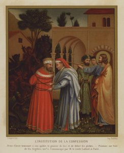 İtiraf Kurumu (renkli taş) by Fra (after) Angelico