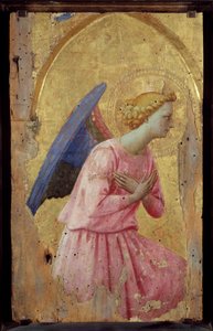 Hayranlıkta Melek Tablo Fra Giovanni (Guido di Pietro) dit Fra Angelico (1387-1455) tarafından