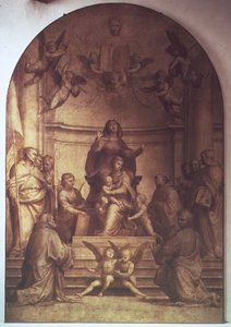 The Grand Council Altarpiece, 1510 (ayrıca bkz. 94717-21) by Fra 1472 1517 Bartolommeo
