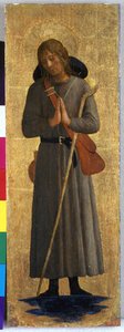 Bir Aziz, c.1435-40 (kavak ağacı üzerinde tempera) by Fra Angelico