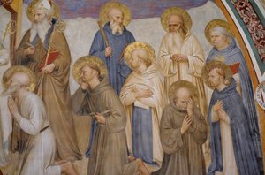 Azizlerle Çarmıha Gerilme by Fra Angelico
