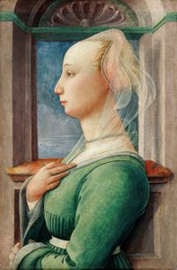 Genç Bir Kadının Profil Portresi, yaklaşık 1445 by Fra Filippo Lippi
