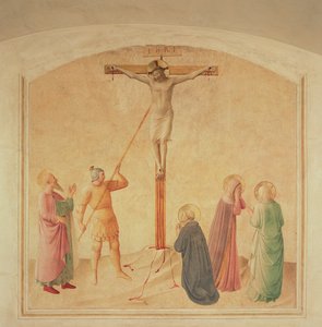 Çarmıha gerilme, mızrak tutucu, c.1438-45 by Fra Angelico