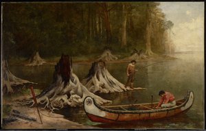 İlkel Ormanın Kalıntıları, Kanada, 1885 by Frances Anne Hopkins