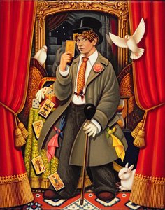 Harpo, 2010 (panelde yağlar ve tempera) by Frances Broomfield