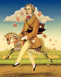 Lewis Carroll (1832-98) 2001 (panelde yağ ve tempera) by Frances Broomfield