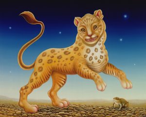 Panter, 2004 (panelde yağ ve tempera) by Frances Broomfield