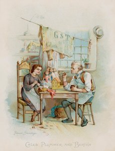 Caleb Plummer ve Bertha (kromolitho)