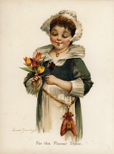 Çiçek gösterisi için (renkli lito) by Frances Brundage