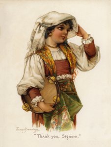 Kızlar: "Teşekkürler Sinyora" (renkli taş)