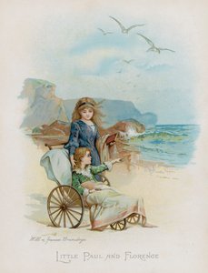 Küçük Paul ve Floransa (chromolitho) by Frances Brundage