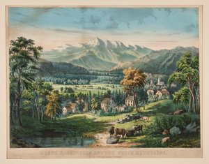 Washington Dağı ve Beyaz Dağlar by Frances Flora Bond Palmer