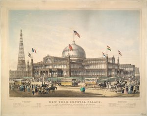New York Crystal Palace: Tüm Milletlerin Endüstrisi Sergisi İçin. by Frances Flora Bond Palmer